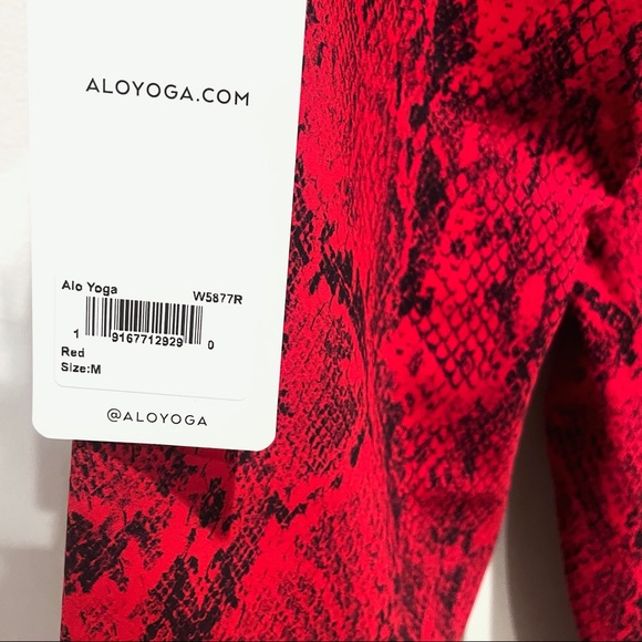 NWT - Alo Yoga High-Waist Snakeskin Vapor Legging - Picture 8 of 11